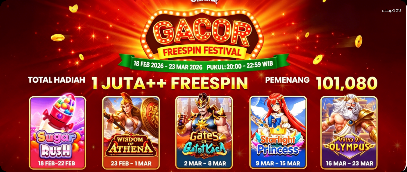 Login siap108 Sekarang Bonus Melimpah